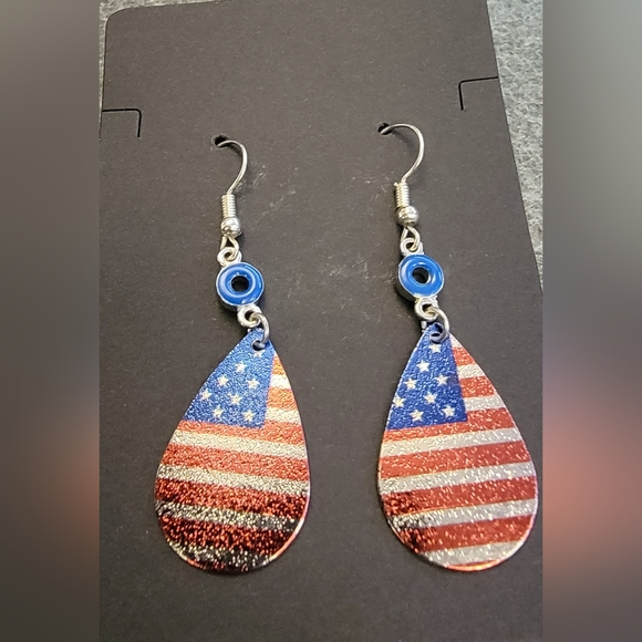 America Dangle Earrings - Picture 1 of 2